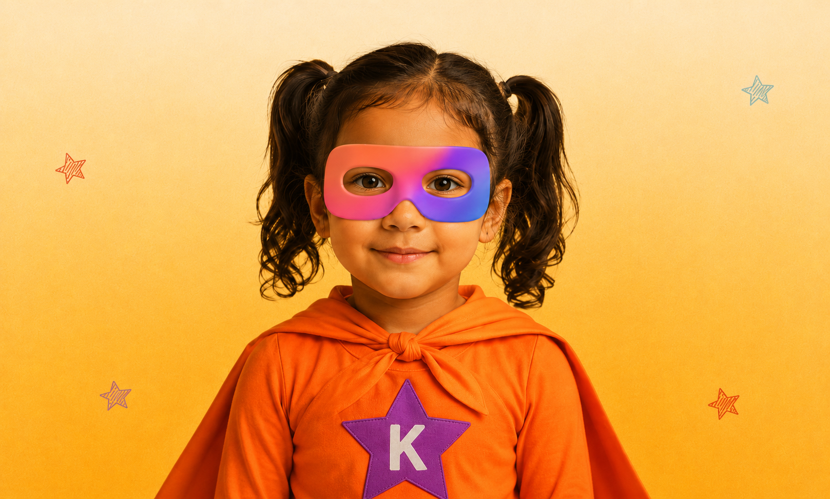 Little learner in a Super Agent costume